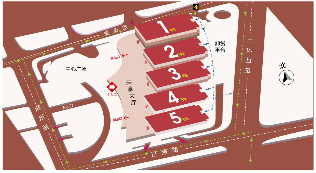 山東國際會(huì )展中心分布圖
